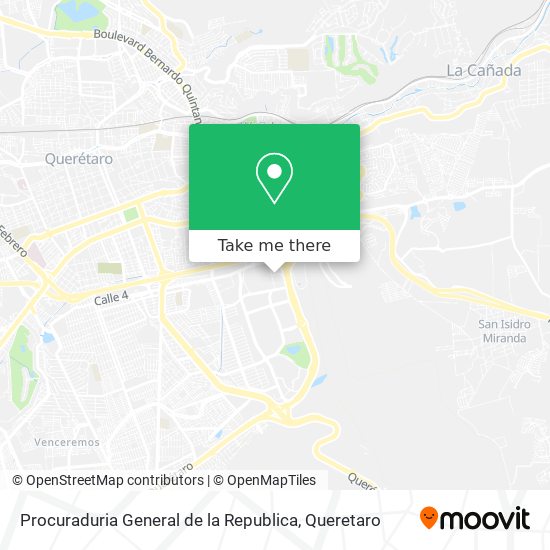 Procuraduria General de la Republica map