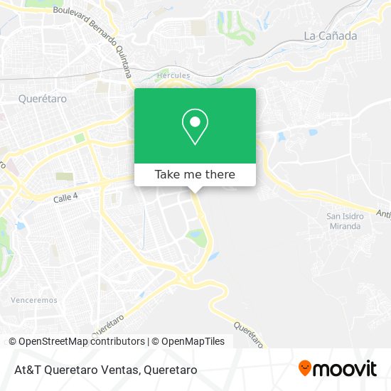 At&T Queretaro Ventas map
