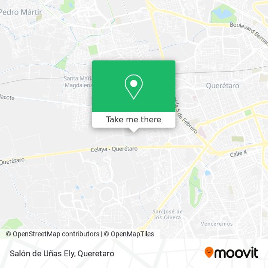 Mapa de Salón de Uñas Ely