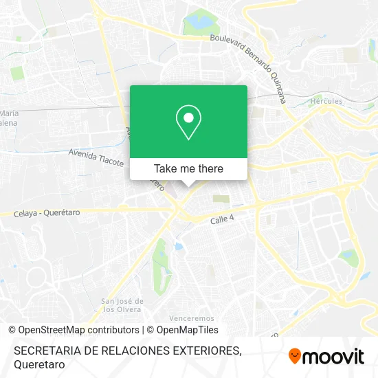 Mapa de SECRETARIA DE RELACIONES EXTERIORES