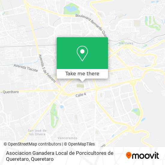 Mapa de Asociacion Ganadera Local de Porcicultores de Queretaro