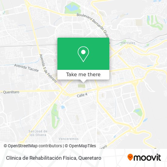 Mapa de Clínica de Rehabilitación Física