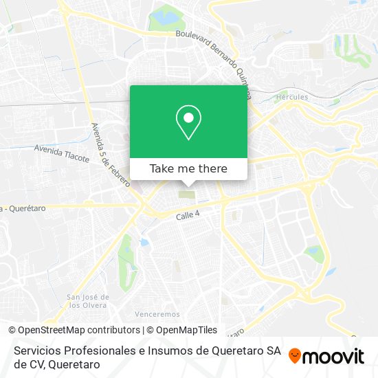 Servicios Profesionales e Insumos de Queretaro SA de CV map