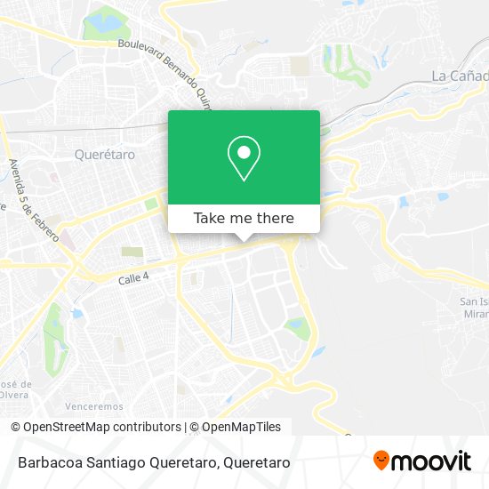 Barbacoa Santiago Queretaro map