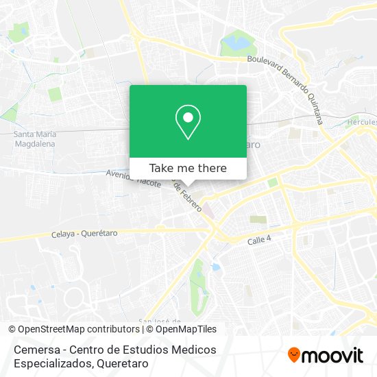 Mapa de Cemersa - Centro de Estudios Medicos Especializados