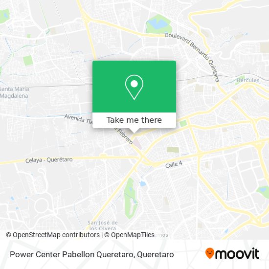 Mapa de Power Center Pabellon Queretaro