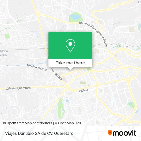 Viajes Danubio SA de CV map