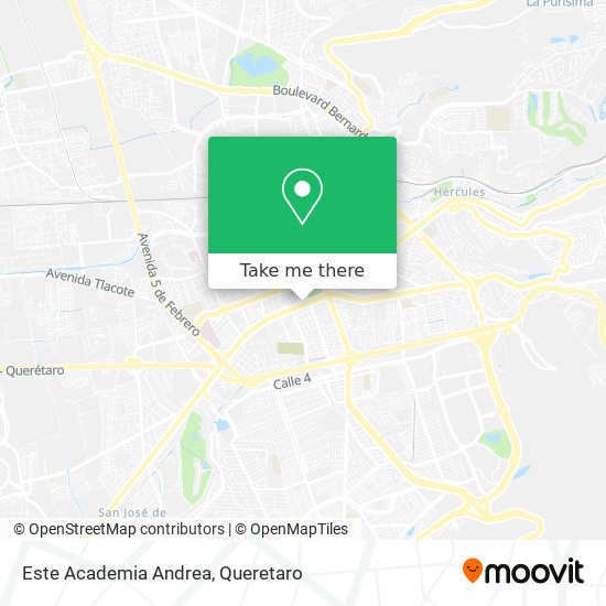 Mapa de Este Academia Andrea
