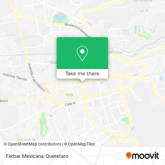 Mapa de Ferbar Mexicana