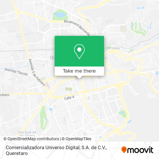 Mapa de Comercializadora Universo Digital, S.A. de C.V.