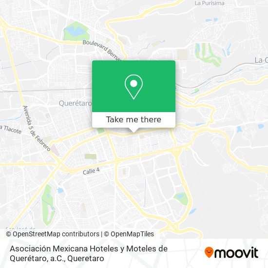 Asociación Mexicana Hoteles y Moteles de Querétaro, a.C. map