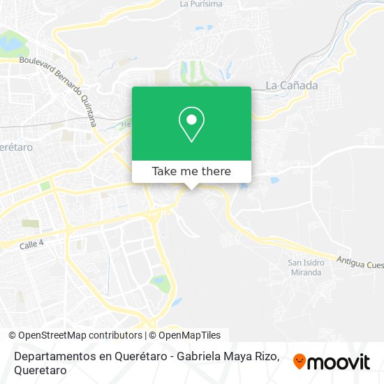 Departamentos en Querétaro - Gabriela Maya Rizo map