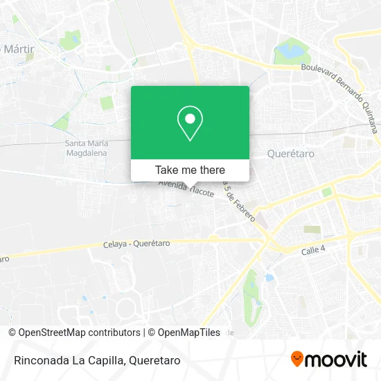Mapa de Rinconada La Capilla