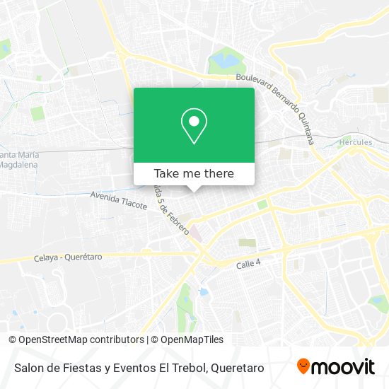 Mapa de Salon de Fiestas y Eventos El Trebol