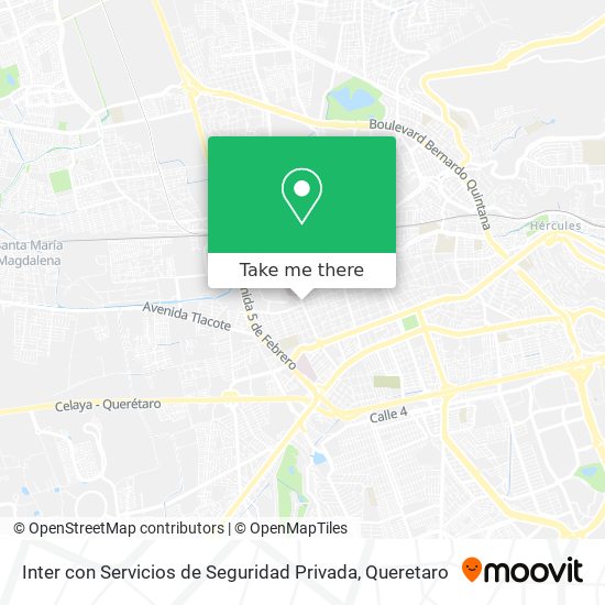 Inter con Servicios de Seguridad Privada map
