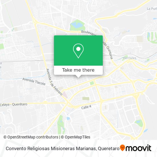 Mapa de Convento Religiosas Misioneras Marianas