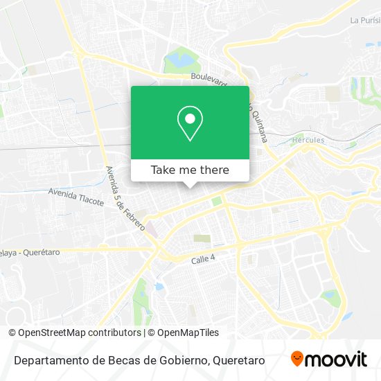 Departamento de Becas de Gobierno map