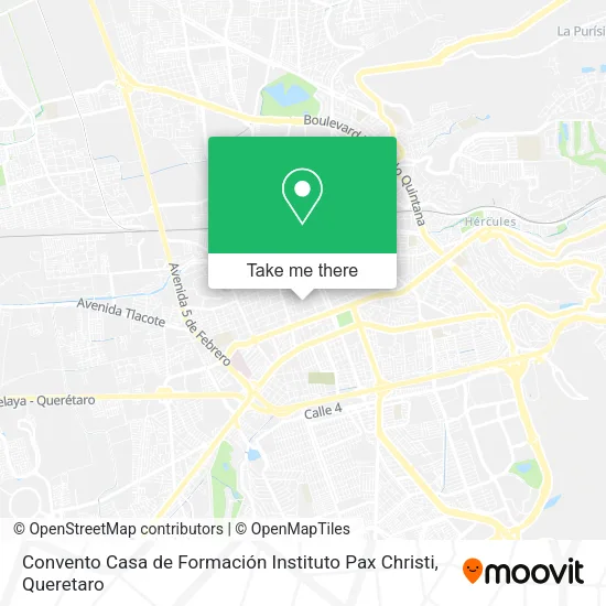 Mapa de Convento Casa de Formación Instituto Pax Christi