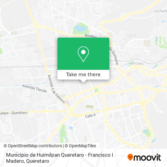 Municipio de Huimilpan Queretaro - Francisco I Madero map