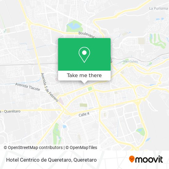 Hotel Centrico de Queretaro map