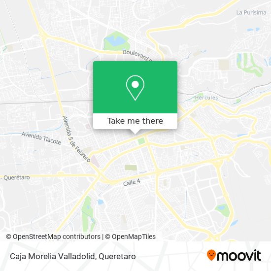 Caja Morelia Valladolid map