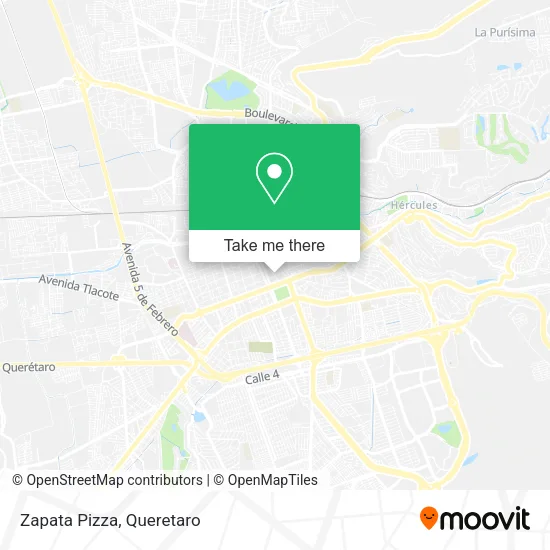 Mapa de Zapata Pizza