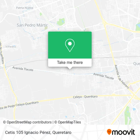 Mapa de Cetis 105 Ignacio Pérez