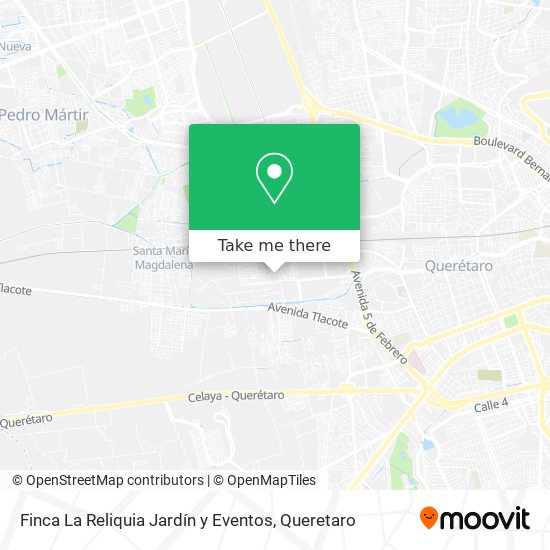 Finca La Reliquia Jardín y Eventos map