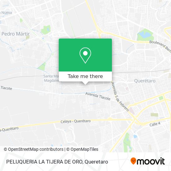 PELUQUERIA LA TIJERA DE ORO map