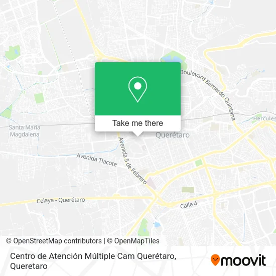 Mapa de Centro de Atención Múltiple Cam Querétaro
