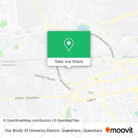 Our Body: El Universo Dentro: Querétaro. map