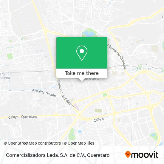 Mapa de Comercializadora Leda, S.A. de C.V.