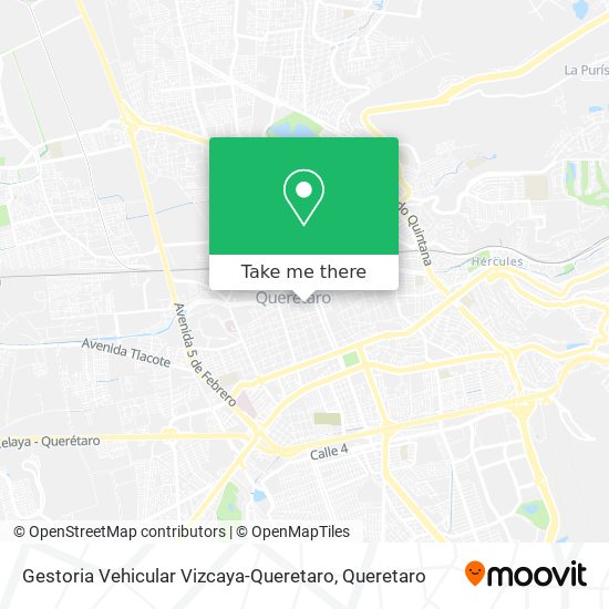 Gestoria Vehicular Vizcaya-Queretaro map