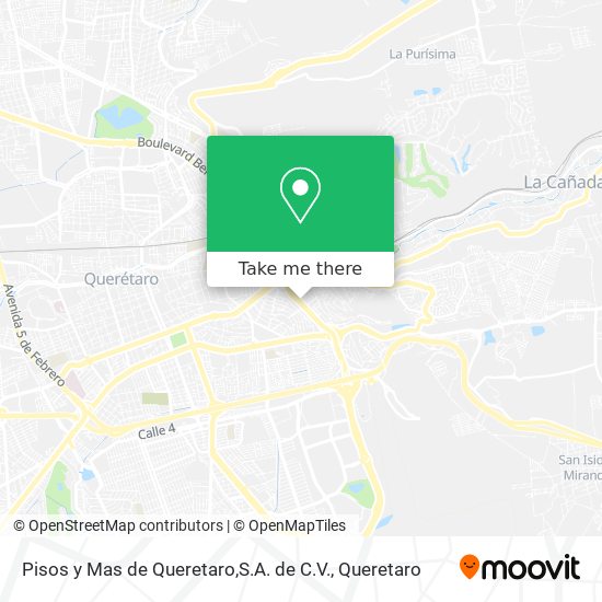 Pisos y Mas de Queretaro,S.A. de C.V. map