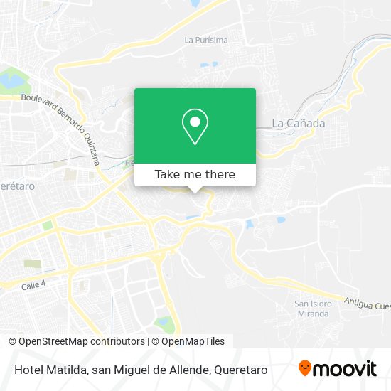 Mapa de Hotel Matilda, san Miguel de Allende