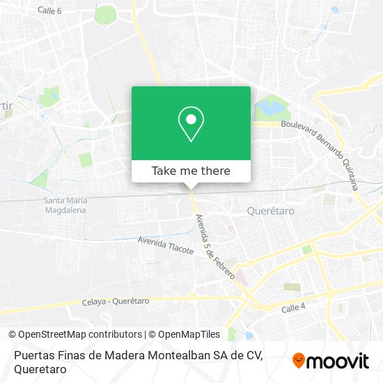 Puertas Finas de Madera Montealban SA de CV map