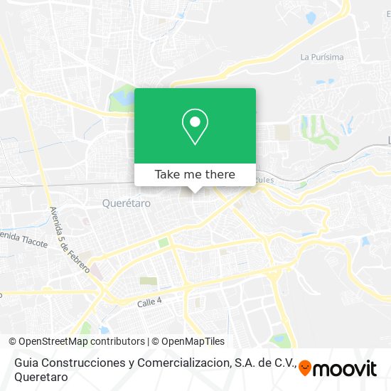 Mapa de Guia Construcciones y Comercializacion, S.A. de C.V.