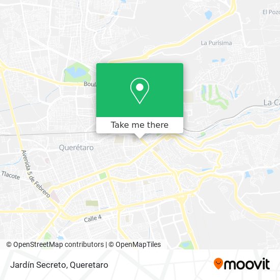 Jardín Secreto map