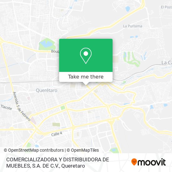 COMERCIALIZADORA Y DISTRIBUIDORA DE MUEBLES, S.A. DE C.V. map
