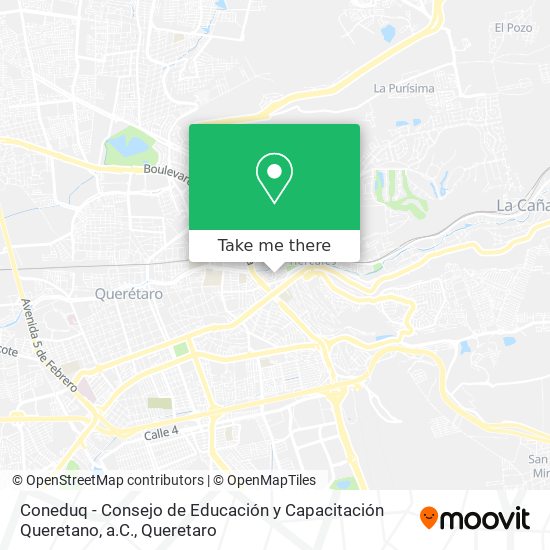 Coneduq - Consejo de Educación y Capacitación Queretano, a.C. map