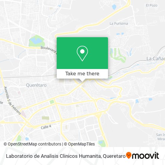Laboratorio de Analisis Clinicos Humanita map