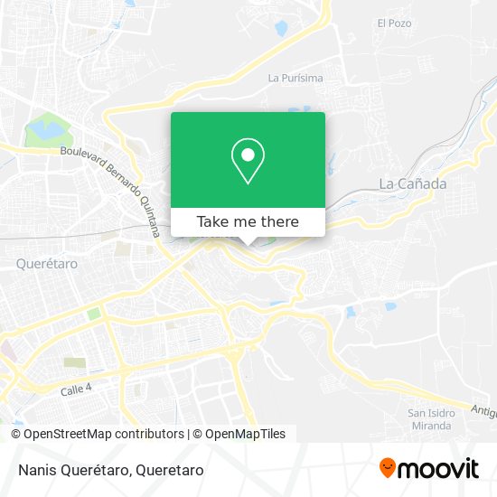 Nanis Querétaro map