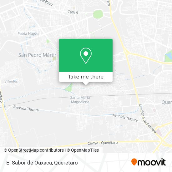 El Sabor de Oaxaca map