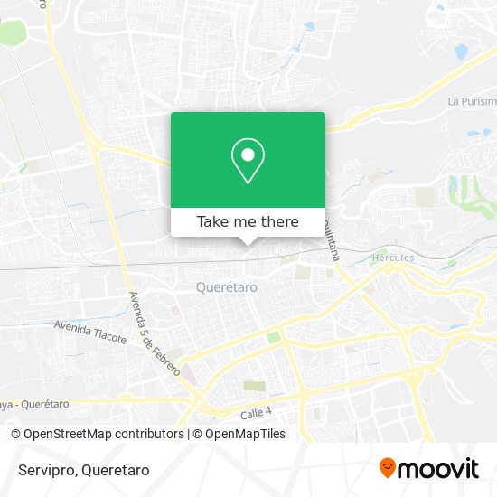 Mapa de Servipro