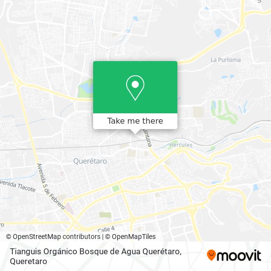 Tianguis Orgánico Bosque de Agua Querétaro map