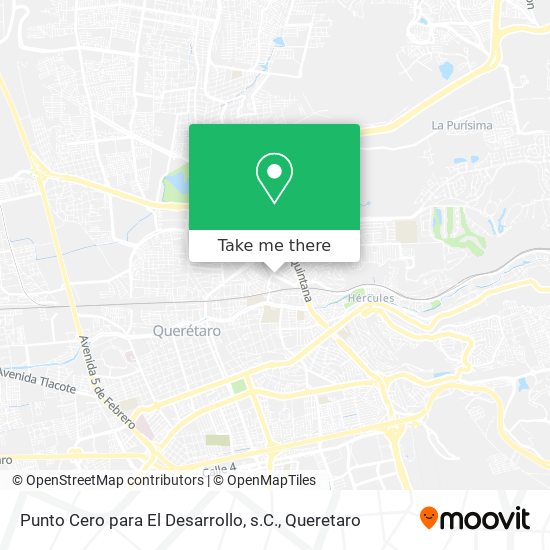 Mapa de Punto Cero para El Desarrollo, s.C.