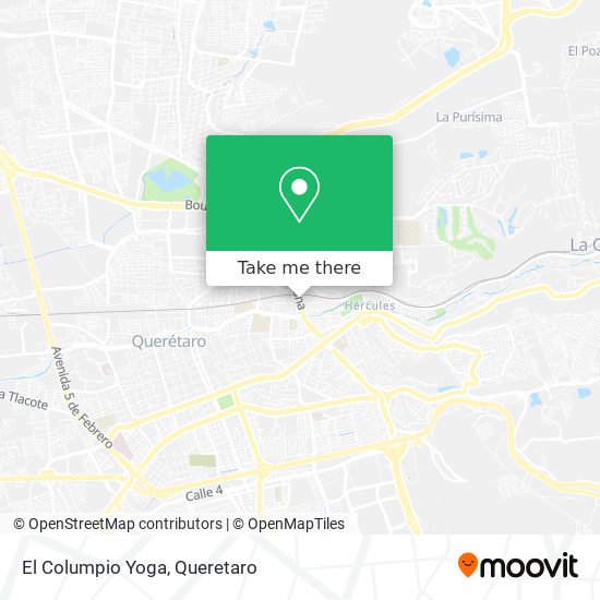 El Columpio Yoga map