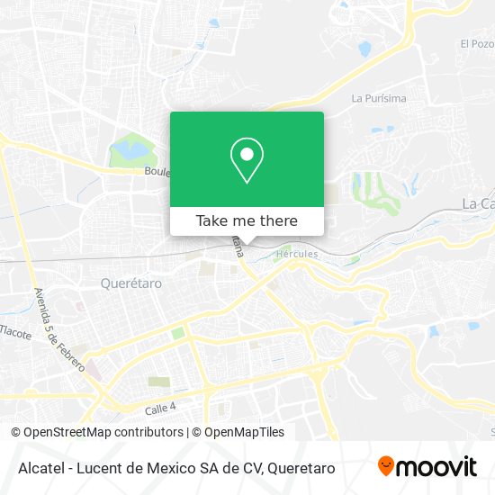 Alcatel - Lucent de Mexico SA de CV map