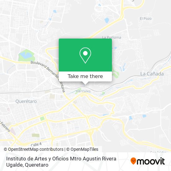 Mapa de Instituto de Artes y Oficios Mtro Agustin Rivera Ugalde