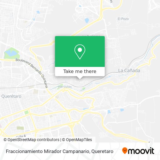 Fraccionamiento Mirador Campanario map